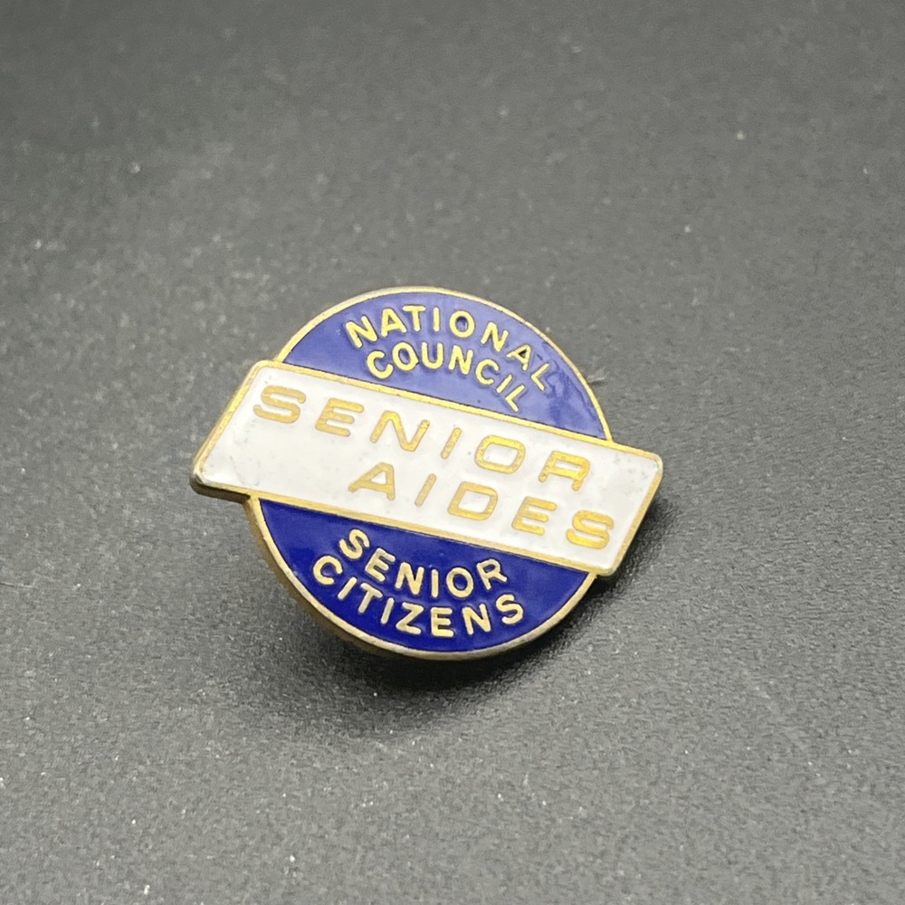National Council Senior Citizens Senior Aides Lapel Hat Pin
